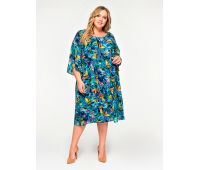 платье в цветок для полных