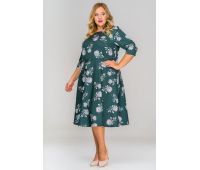 зеленое платье для полных