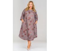 платья большого размера коричневого цвета