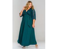 зеленое платье для полных девушек