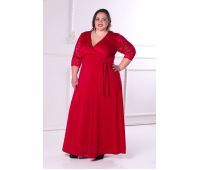 красное платье на полную фигуру